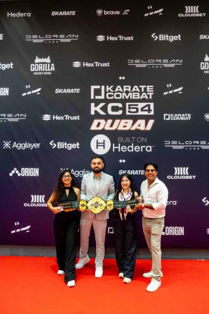 Bitget Delivers VIP Ringside Experience at Karate Combat KC54 During Token2049
