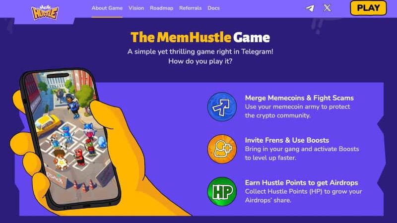 MemHustle Debuts with 600K+ Players and Multi-Layered Reward System on Telegram