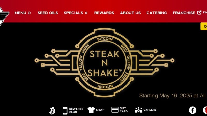 Over 100M Customers Can Now Pay in Bitcoin as Steak ‘n Shake Goes Full Crypto