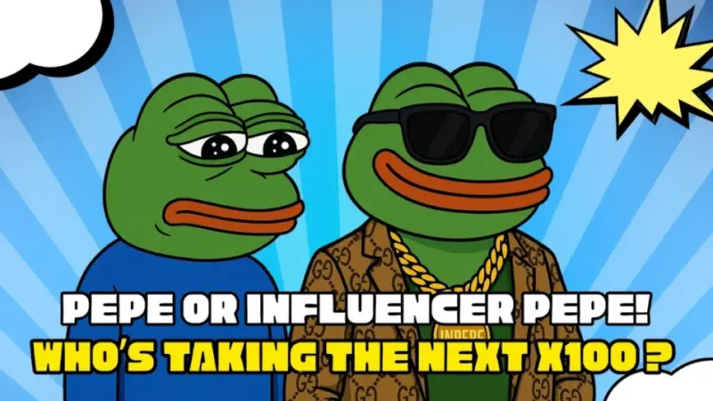 Pepe Jumps 40% This Week: Will Pepe or Influencer Pepe (INPEPE) Be the Next 100x Memecoin in This Bull Run?