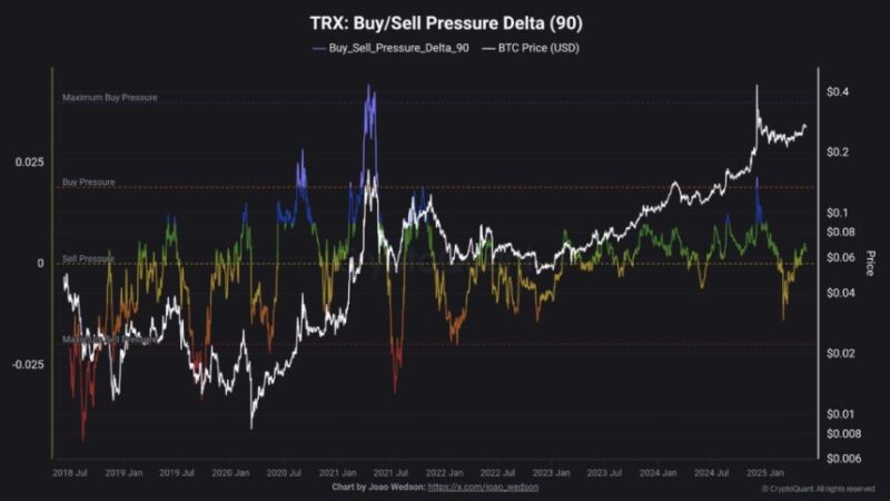 Tron Bulls Regain Control – On-Chain Data Shows Fresh Buying Pressure