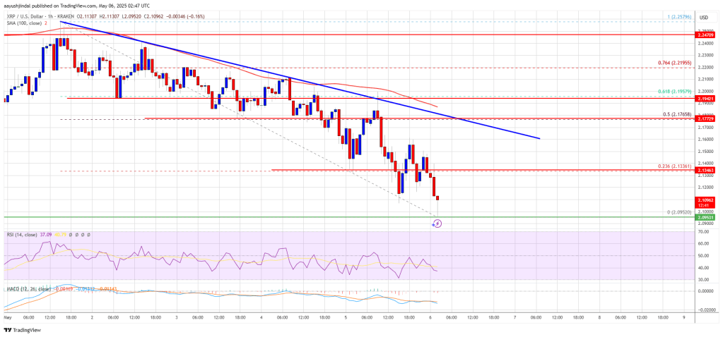 XRP Price Dips Further: Key Support Levels In Jeopardy
