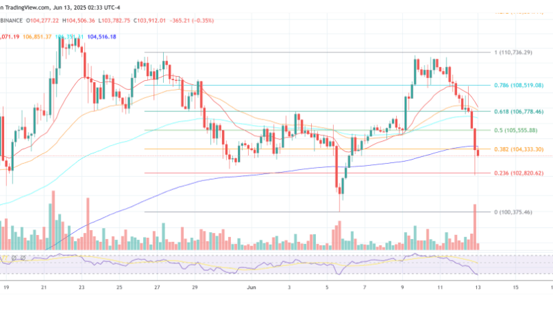 Bitcoin Price Crashes Below $103,000—What Triggered It?