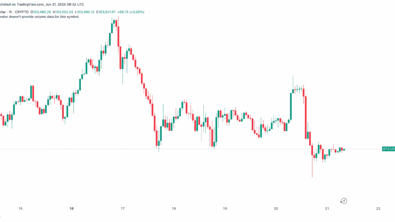 Bitcoin Price Slides to $103K as Major Altcoins Crash (Weekend Watch)