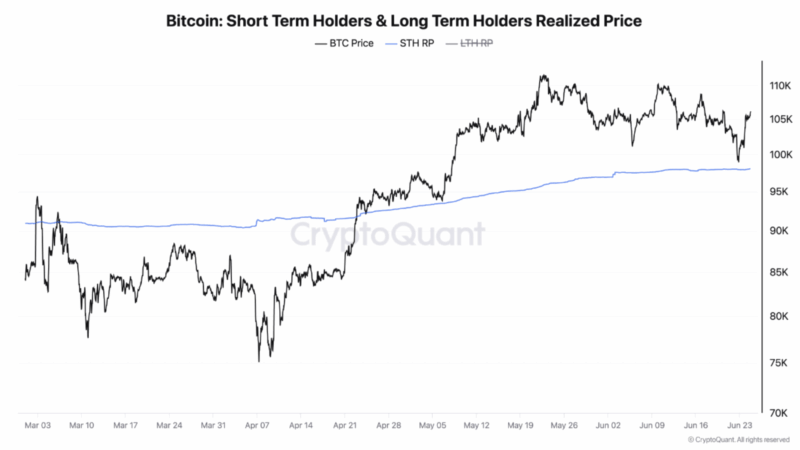 Bitcoin Short-Term Holder Floor Rises Toward $100,000, Reinforcing Bullish Sentiment
