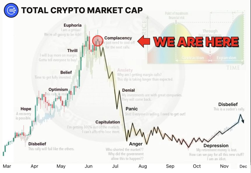 On-Chain Analyst Warns: Bitcoin Peak Expected, Altcoins Facing -95% Plunge