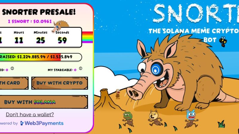 Snorter Token ($SNORT) Presale – How to Buy Before It Goes Viral