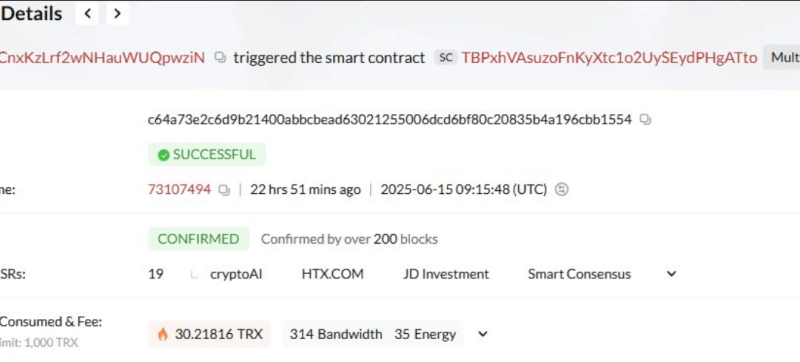 Tether Enforces Freeze On $12 Million In Tron Funds Over Illicit Activity
