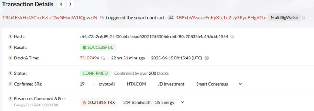 Tether Enforces Freeze On $12 Million In Tron Funds Over Illicit Activity