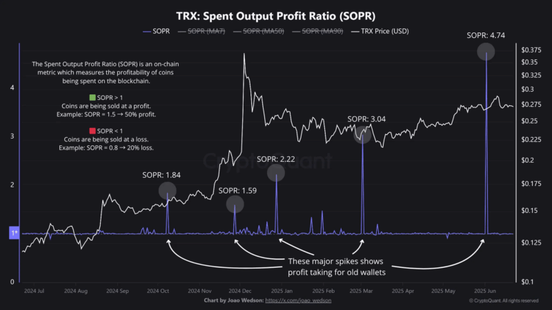 Tron’s 374% Profit-Taking Spree Uncovered—Here’s Who Was Behind It