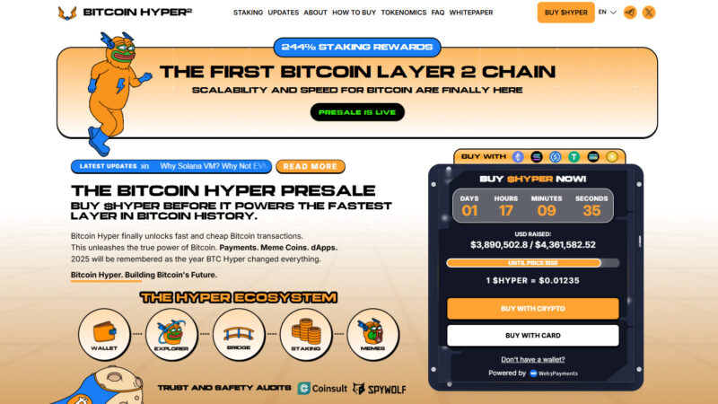 Bitcoin Hyper Reaches $4M Milestone — A Notable Token Presale This Season