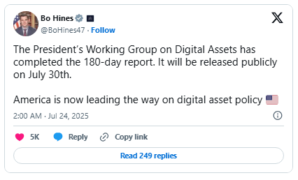 BREAKING – US Set To Reveal Key Crypto Report—A Make‑Or‑Break Moment For Bitcoin