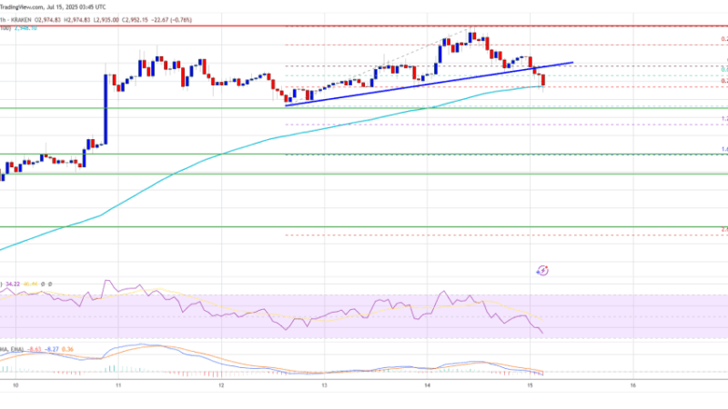 Ethereum Price Fails to Hold Momentum Above $3K — Correction Ahead?