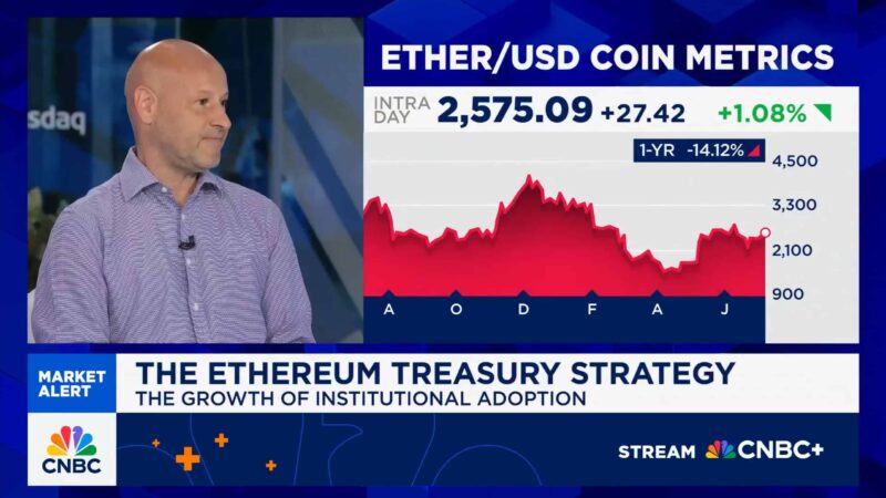Joe Lubin Predicts Ethereum Treasury Moves Will Shift Wall Street Attitudes