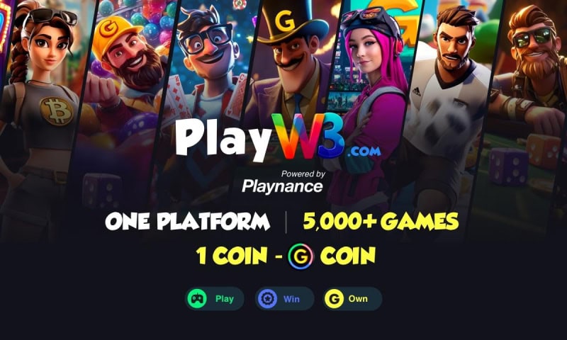 Playnance Launches PlayW3, a Fully On-Chain Web3 Social Gaming Platform Built on PlayBlock
