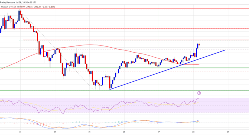 Solana (SOL) Revs Up Again – Fresh Breakout Above $200 in Sight?