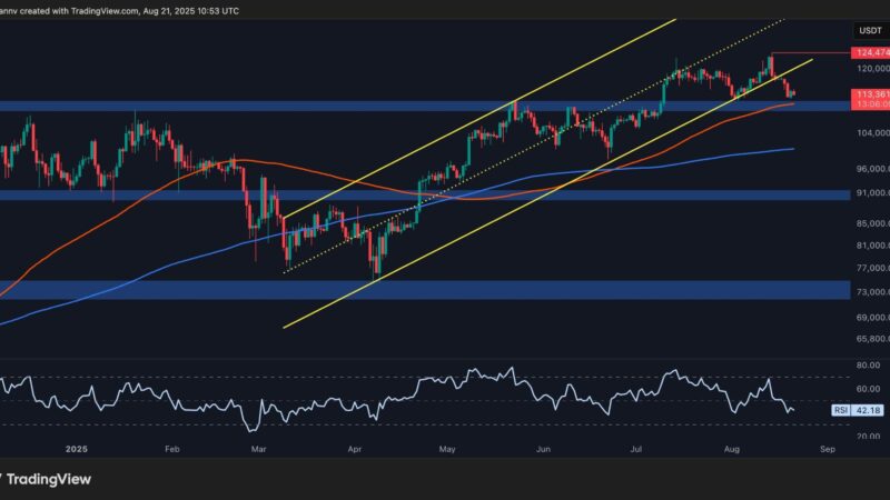 Bitcoin Price Analysis: BTC Tests Key Support as Further Breakdown Looms
