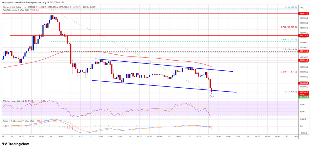 Bitcoin Price Extends Losses, Can Buyers Prevent a Major Breakdown?