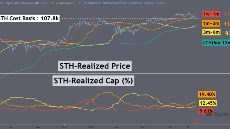 Bitcoin Risks Deeper Losses If $107,800 Line Fails To Hold – Details