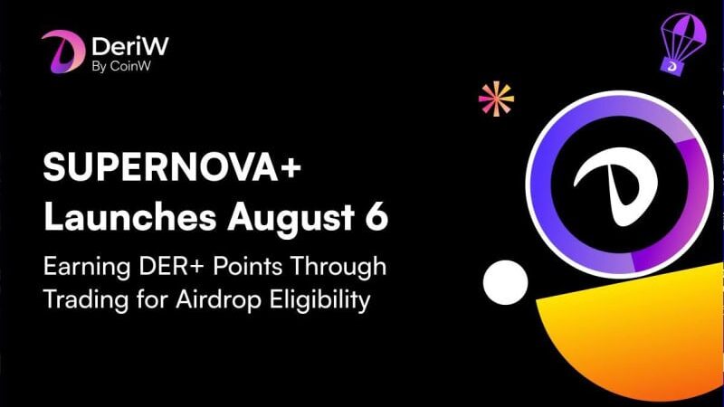 DeriW Launches Its Mainnet, Ushering in a New Era of Gas Free On-Chain Derivatives