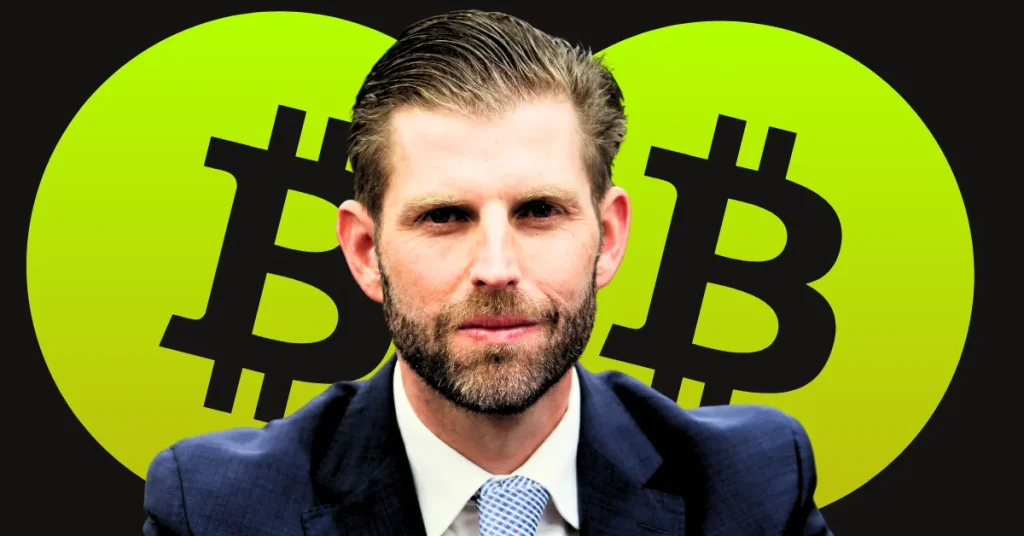 Eric Trump Turns to Ethereum After Banks Close Trump Family Accounts