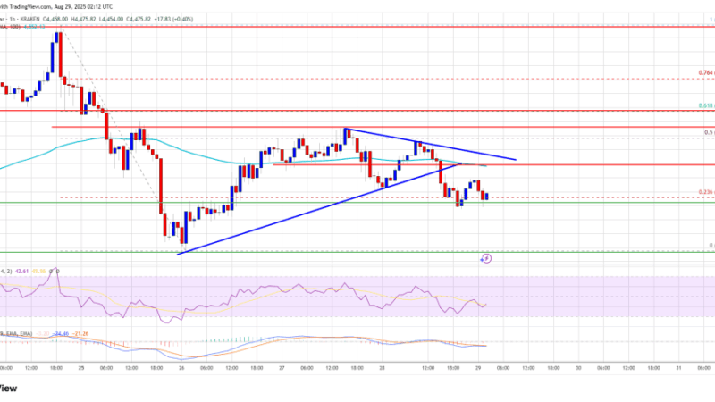Ethereum Price Bulls Losing Steam – What Happens If $4,400 Breaks?
