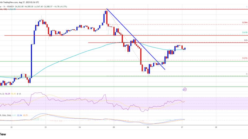 Ethereum Price Eyes Upside Continuation, Bulls Preparing for Fresh Move