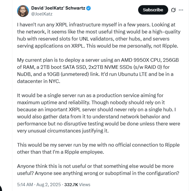 Inside One Man’s Mission to Decentralize XRP Ledger: David Schwartz Takes to New York