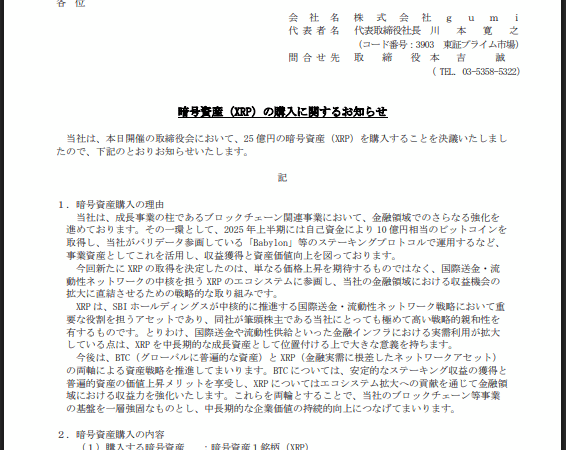 XRP Price Could See Boost As Japanese Gaming Giant Commits 2.5-B Yen Investment