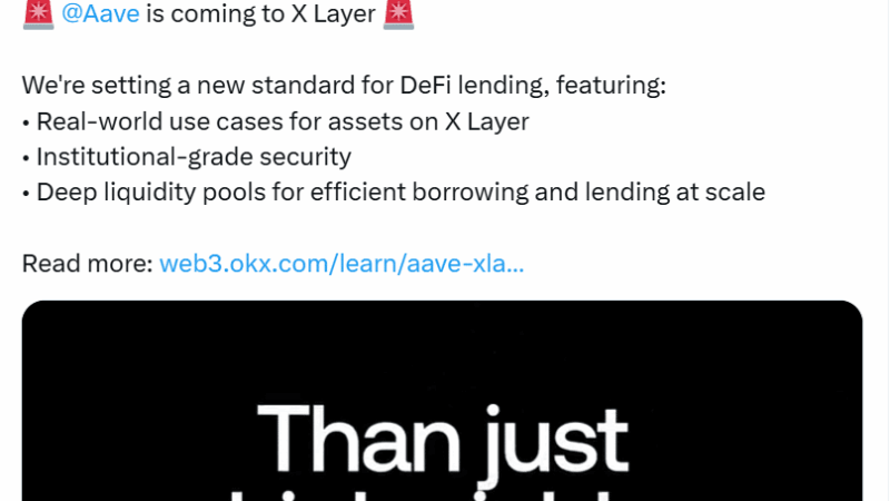 Aave Crypto is Set to Put OKX’s X Layer Back in the Game