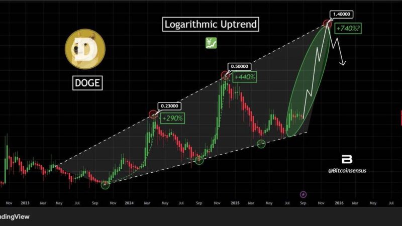 DOGE Breaks Triangle Pattern, Analyst Warns of Next Leg Down