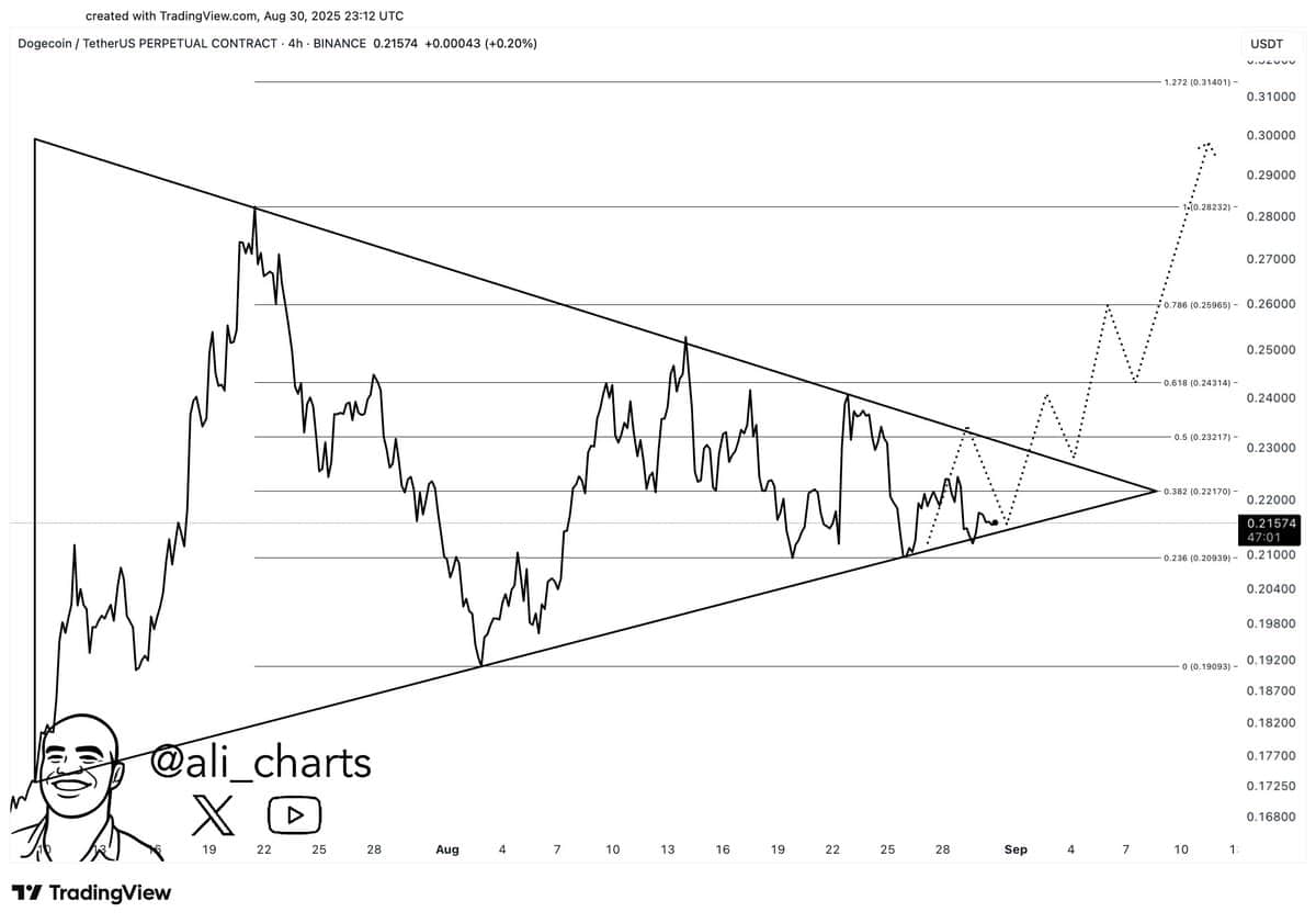 Dogecoin (DOGE) Enters Weak Downtrend? Key Ichimoku Signal Flashes