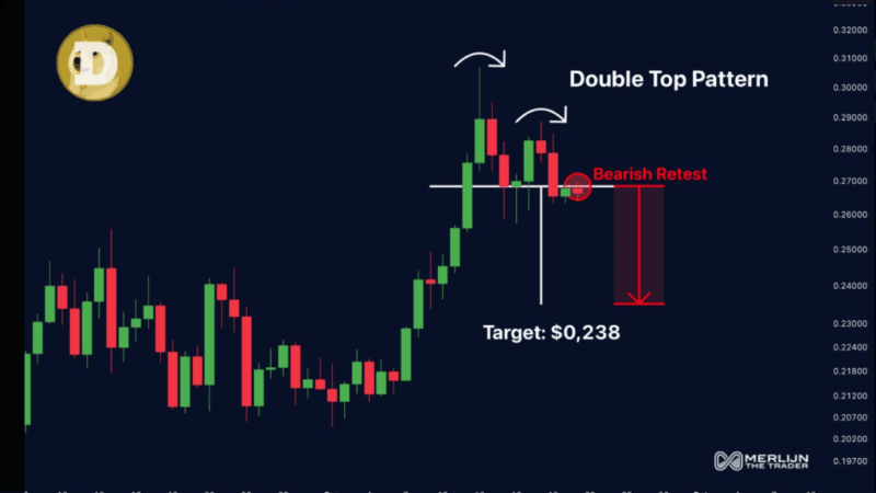Dogecoin Warning: Double Top Formation Hints At Decline – Analyst
