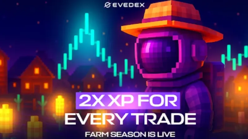 EVEDEX Launches Farming Season with Double XP Rewards Following Beta Mainnet Rollout