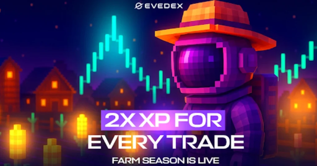 EVEDEX Launches Farming Season with Double XP Rewards Following Beta Mainnet Rollout