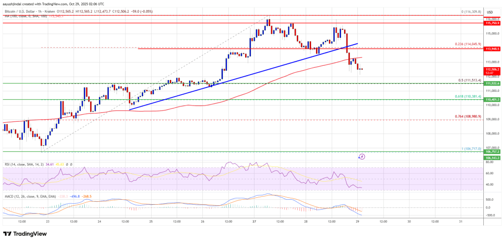 Bitcoin Faces Rejection — Resistance Zone Caps Upside After Recent Increase