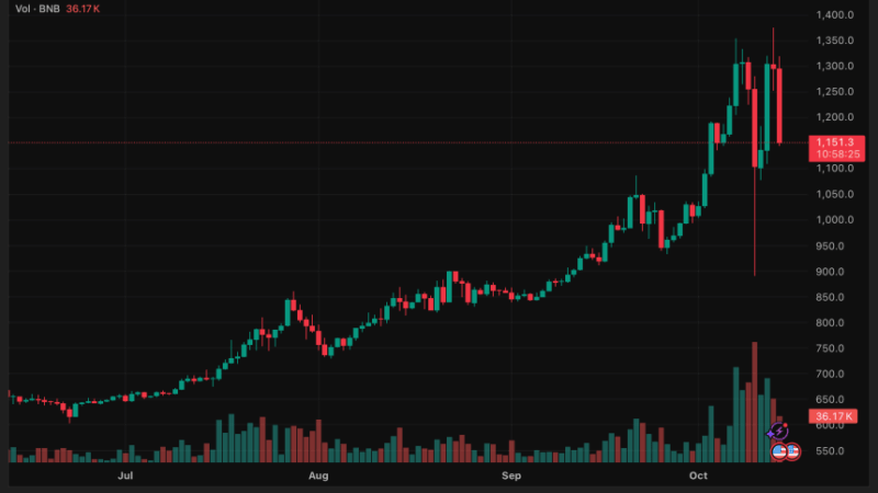 BNB Faces Sharp 10% Pullback After Record High: Is There a Deeper Correction Ahead?