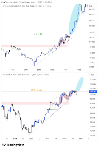 Can The Bitcoin Price Explode To $200,000? The Gold Chart That Tells It All