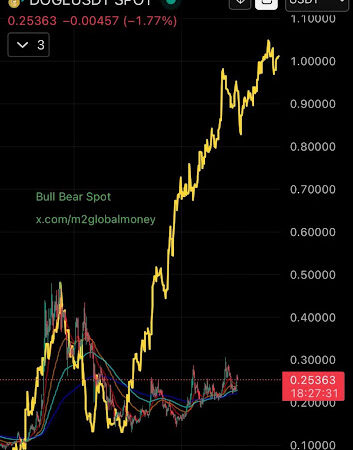 Dogecoin Price Vs. M2 Global Money Supply: The Trend That Points To $1 And $100s Of Billions In Market Cap