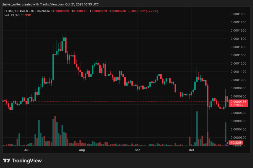 Elon Musk Reignites Floki Frenzy, Can FLOKI Hold Gains as Crypto Market Falls 3%?
