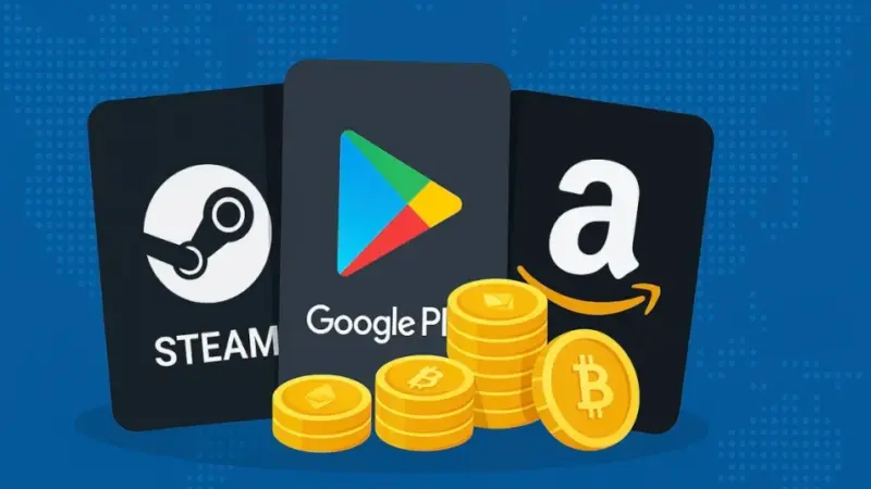 Steam, Google Play, Amazon: Which Gift Cards Are Most Popular with Crypto Buyers?