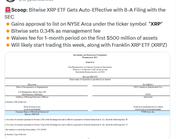 Best Crypto Presales To Watch As Bitwise’s XRP ETF ‘Historic Moment’ Lands Today