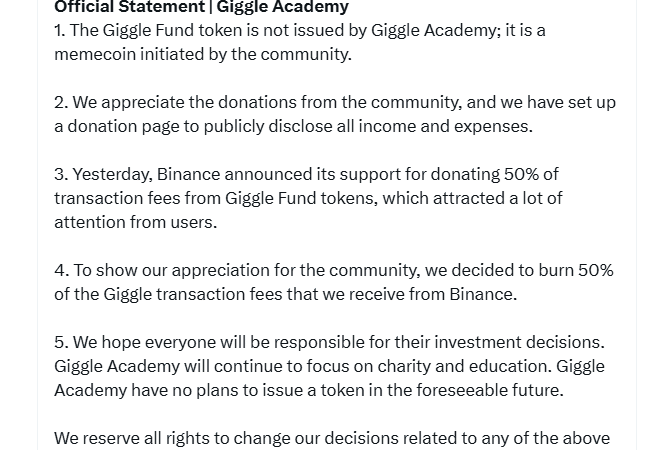 Binance Giggle Academy Redefining Meme Coin Value: Token Donations and GIGGLE Price Pump