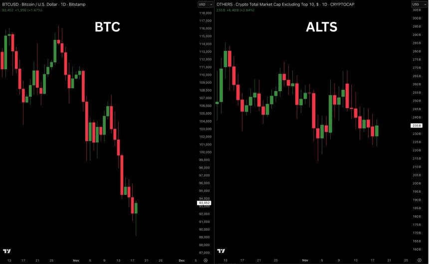 Bitcoin Dips Below $90,000—Yet Altcoins Remain Unscathed: Here’s Why