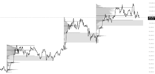 Bitcoin Liquidity Grabs: Institutions Target Low-Volume Zones To Move BTC Price