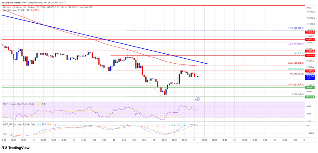 Bitcoin Pauses Decline and Moves Into Consolidation Near Key Levels