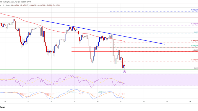 Dogecoin (DOGE) Falls Again as Trader Sentiment Turns Increasingly Bearish
