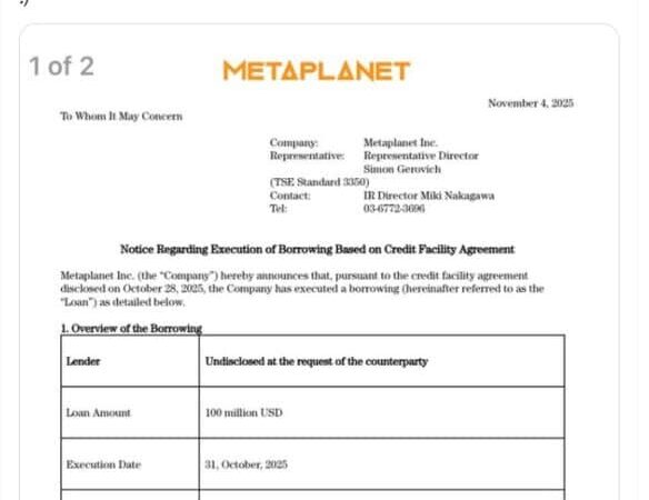 Metaplanet Secures $100 Million In New Funding: Is It Going To Buy The Dip?