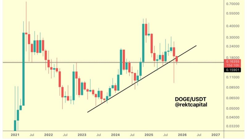 One Slip And Dogecoin Could Plunge Back Into A Bear Market: Analyst