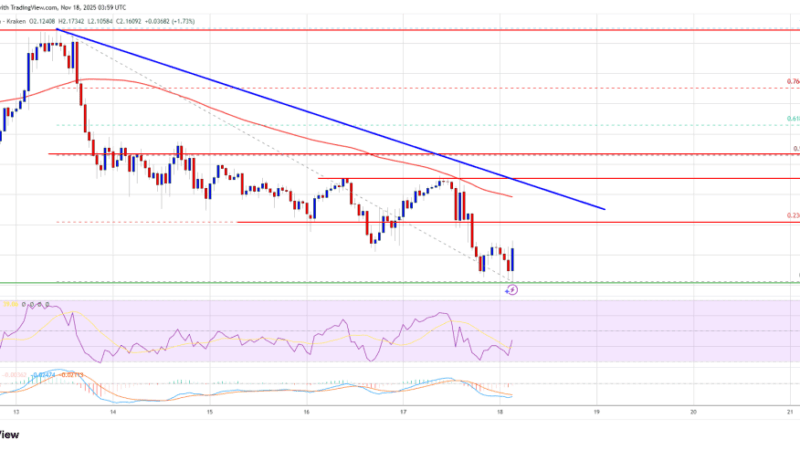 XRP Price Slips Toward $2.00, Increasing Pressure on Short-Term Support Levels
